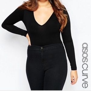 ASOS Curve V-Neck Bodysuit NEVER WORN